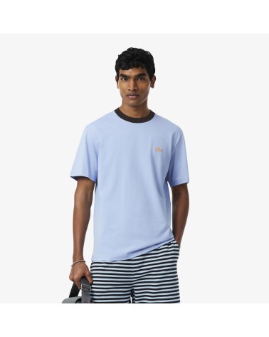 CAMISETA CUELLO Y LOGO A CONTRASTE LACOSTE