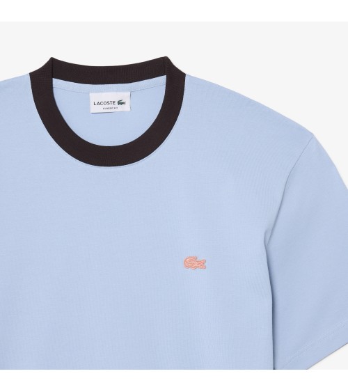 CAMISETA CUELLO Y LOGO A CONTRASTE LACOSTE