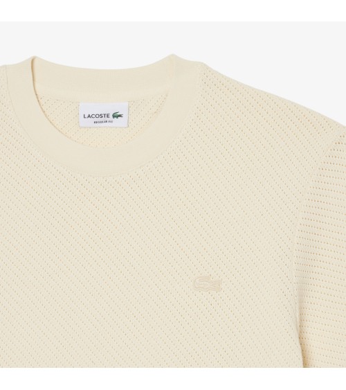 CAMISETA ENCAJE CON LOGO A TONO LACOSTE