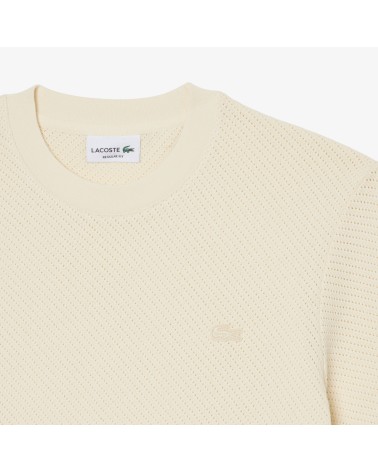 CAMISETA ENCAJE CON LOGO A TONO LACOSTE