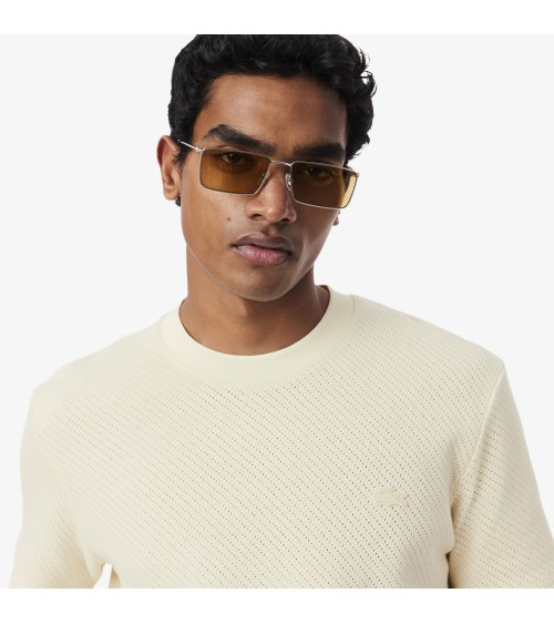 CAMISETA ENCAJE CON LOGO A TONO LACOSTE