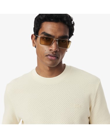 CAMISETA ENCAJE CON LOGO A TONO LACOSTE