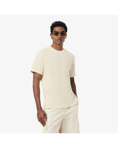 CAMISETA ENCAJE CON LOGO A TONO LACOSTE