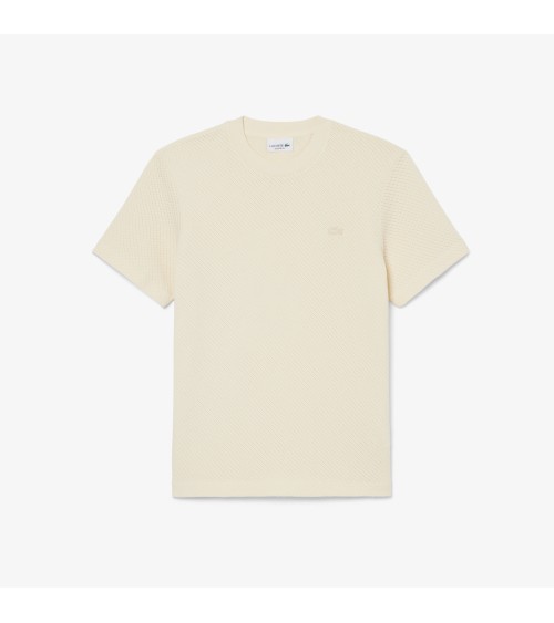 CAMISETA ENCAJE CON LOGO A TONO LACOSTE