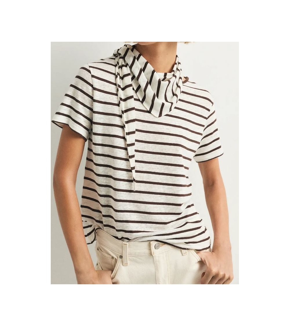 CAMISETA EN MEZCLA DE LINO ESEOESE