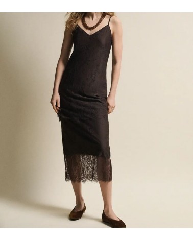 VESTIDO AMANDA CHOCOLATE ESEOESE