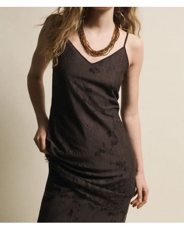 VESTIDO AMANDA CHOCOLATE ESEOESE