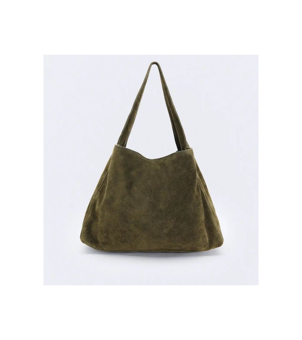 BOLSO MINI SUEDE LIGHT KHAKI ESEOESE