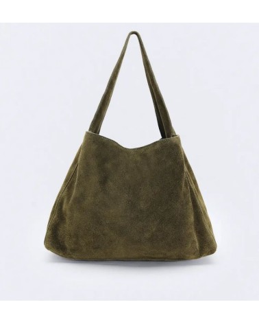 BOLSO MINI SUEDE LIGHT KHAKI ESEOESE