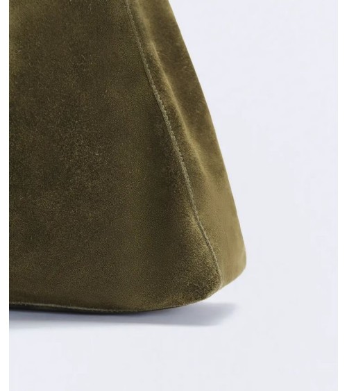 BOLSO MINI SUEDE LIGHT KHAKI ESEOESE