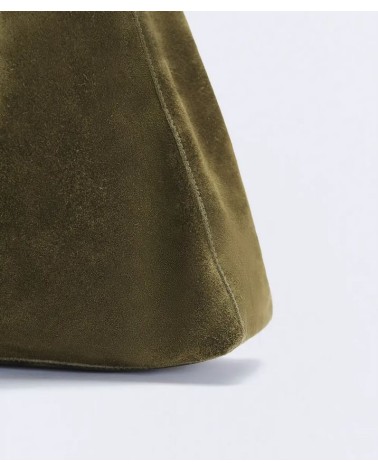 BOLSO MINI SUEDE LIGHT KHAKI ESEOESE