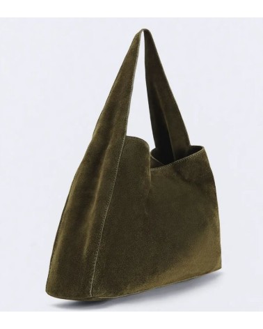 BOLSO MINI SUEDE LIGHT KHAKI ESEOESE