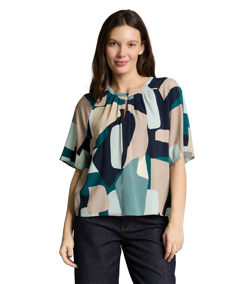 BLUSA ESTAMPADA TEJIDO FLUIDO TOM TAILOR