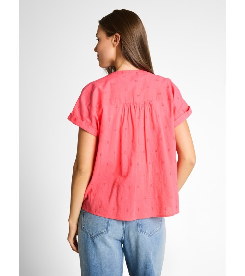 BLUSA PLUMETI DE MANGA CORTA TOM TAILOR