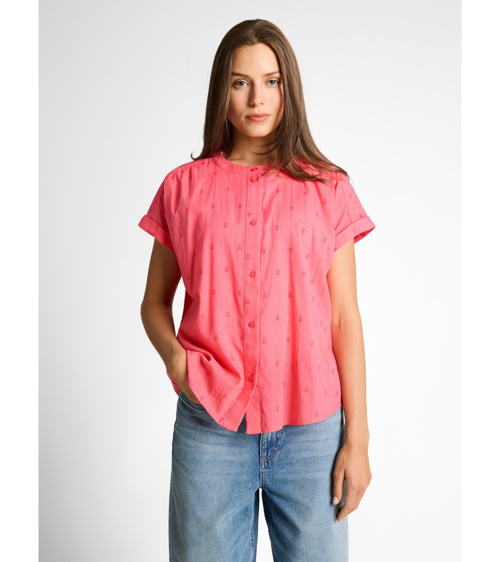 BLUSA PLUMETI DE MANGA CORTA TOM TAILOR