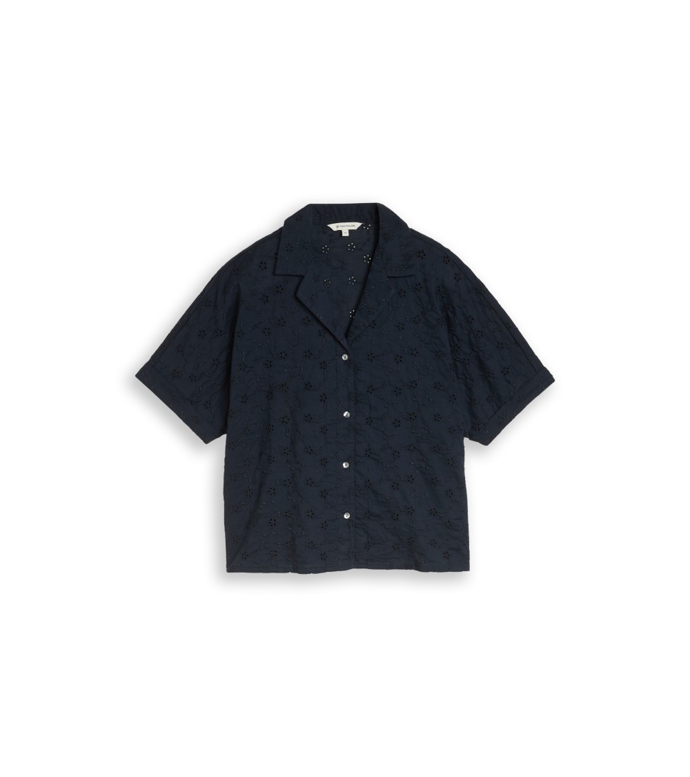 CAMISA CALADA DE MANGA CORTA TOM TAILOR