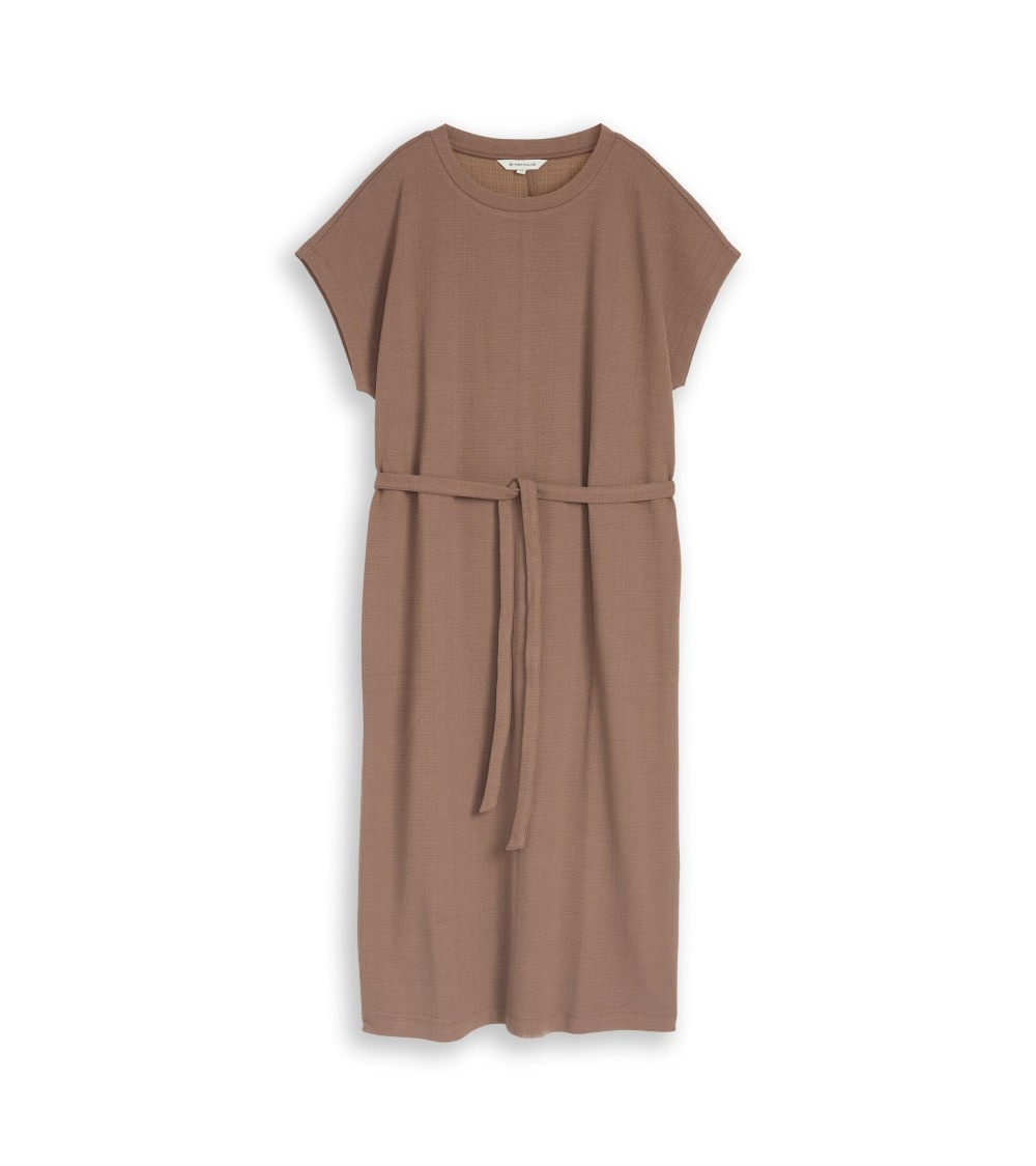 VESTIDO RECTO CON CINTURÓN TOM TAILOR