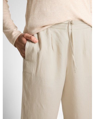 PANTALÓN DE LINO JOGER CON PINZA TOM TAILOR