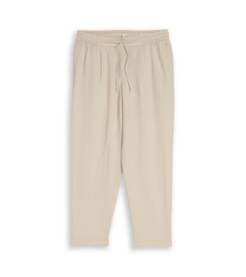 PANTALÓN DE LINO JOGER CON PINZA TOM TAILOR