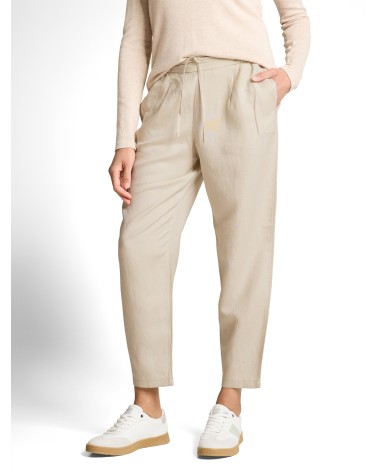 PANTALÓN DE LINO JOGER CON PINZA TOM TAILOR