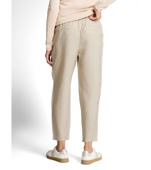 PANTALÓN DE LINO JOGER CON PINZA TOM TAILOR