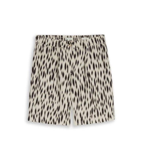 BERMUDA DE LINO ESTAMPADA CON GOMA DE TOM TAILOR