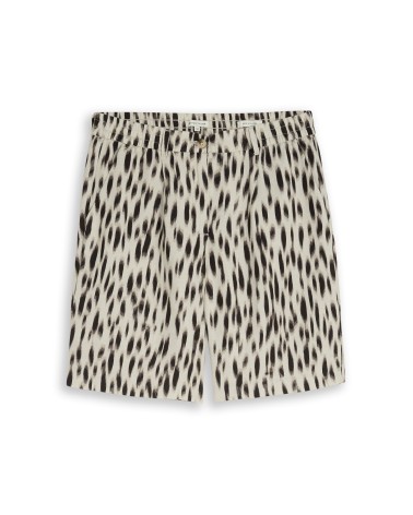 BERMUDA DE LINO ESTAMPADA CON GOMA DE TOM TAILOR