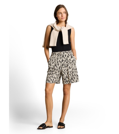 BERMUDA DE LINO ESTAMPADA CON GOMA DE TOM TAILOR