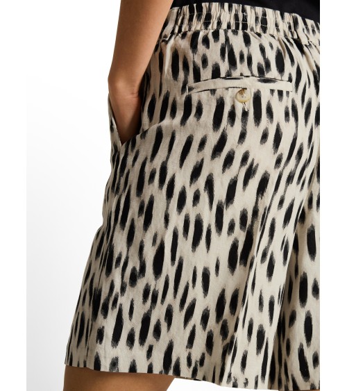BERMUDA DE LINO ESTAMPADA CON GOMA DE TOM TAILOR