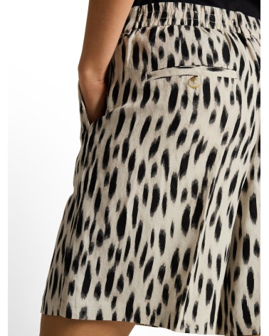 BERMUDA DE LINO ESTAMPADA CON GOMA DE TOM TAILOR