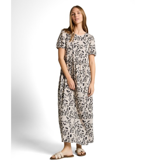 VESTIDO ESTAMPADO EN MEZCLA DE LINO TOM TAILOR