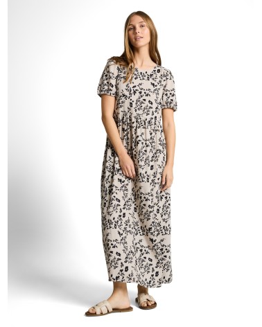 VESTIDO ESTAMPADO EN MEZCLA DE LINO TOM TAILOR