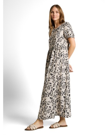VESTIDO ESTAMPADO EN MEZCLA DE LINO TOM TAILOR