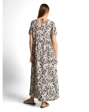 VESTIDO ESTAMPADO EN MEZCLA DE LINO TOM TAILOR