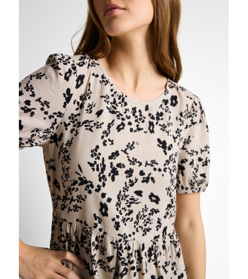 VESTIDO ESTAMPADO EN MEZCLA DE LINO TOM TAILOR