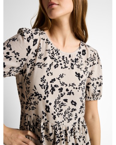 VESTIDO ESTAMPADO EN MEZCLA DE LINO TOM TAILOR
