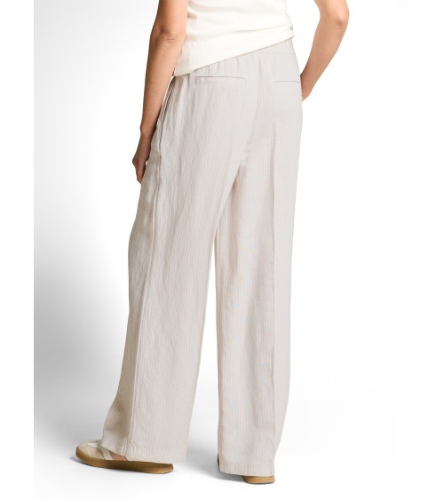 PANTALÓN ANCHO A RAYAS DE LINO TOM TAILOR