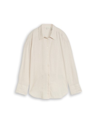CAMISA A RAYAS DE LINO TOM TAILOR