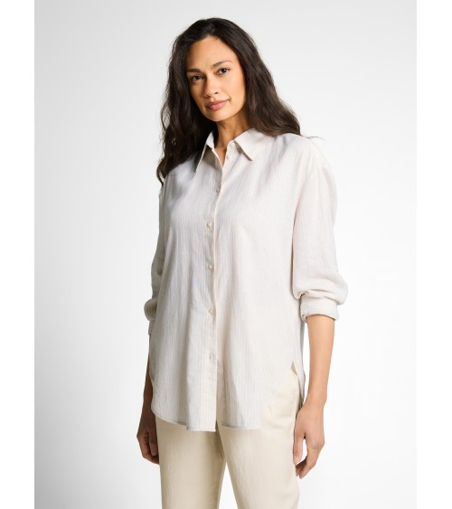 CAMISA A RAYAS DE LINO TOM TAILOR