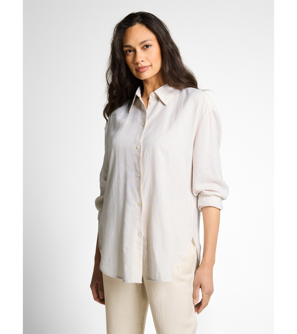 CAMISA A RAYAS DE LINO TOM TAILOR