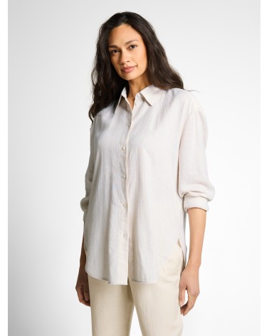 CAMISA A RAYAS DE LINO TOM TAILOR
