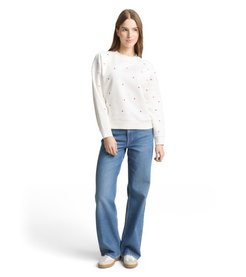 SUDADERA CORAZONES TOM TAILOR