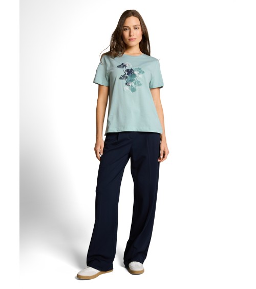CAMISETA CON PRINT Y BORDADO TOM TAILOR