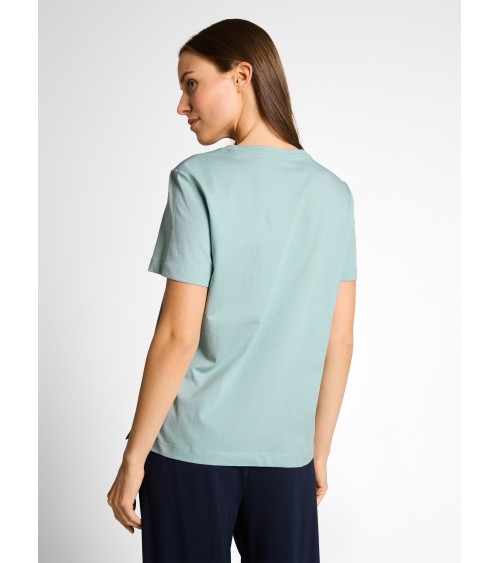 CAMISETA CON PRINT Y BORDADO TOM TAILOR