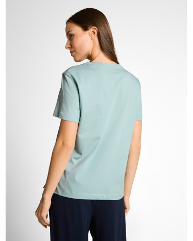 CAMISETA CON PRINT Y BORDADO TOM TAILOR