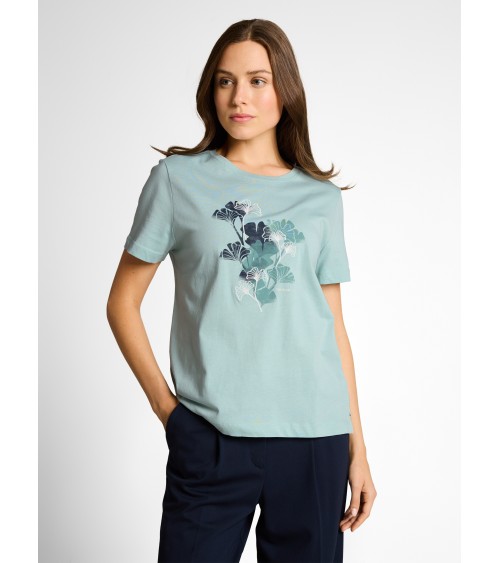 CAMISETA CON PRINT Y BORDADO TOM TAILOR