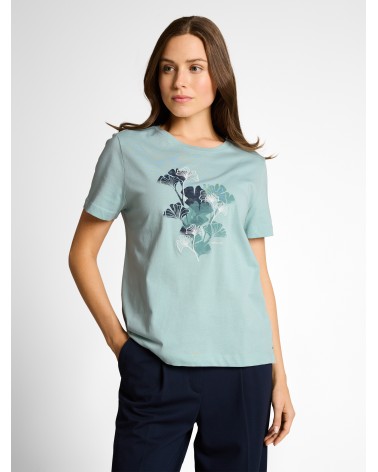 CAMISETA CON PRINT Y BORDADO TOM TAILOR