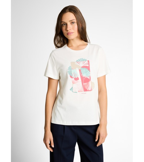 CAMISETA CON PRINT Y BORDADO TOM TAILOR