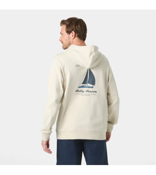 SUDADERA HOODIE SHORELINE CON DIBUJO ESPALDA HELLY HANSEN