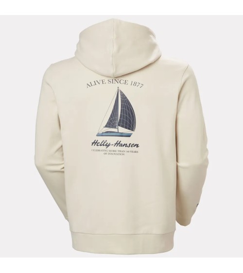 SUDADERA HOODIE SHORELINE CON DIBUJO ESPALDA HELLY HANSEN
